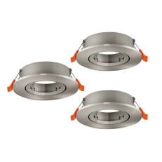 Vestavné svítidlo BARRANCO 3X GU10 d90 15W IP20 matný nikl  EGLO 902232