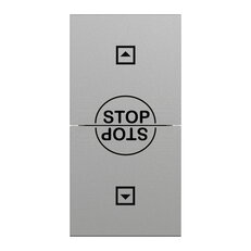 Žaluziový spínač NOVÁ UNICA 10A, 1M, Aluminium SCHNEIDER NU310830SC