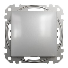 Sedna D/E Tlačítko střídavé řazení 6, Aluminium SCHNEIDER SDD113116