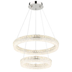 Závěsné svítidlo LAUREL chrom V:120cm LED 60W, 4900lm, 2700-6000K GLOBO 67387-60