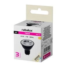 Světelný zdroj SMD LED, GU10, 4W, 420lm, 4000K, black RABALUX 79205