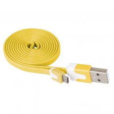 Kabel USB 2.0 A/M-MICRO B/M 1M žlutý Emos SM7001Y