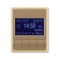 Hodiny spínací programovatelné 3292E-A20301 25 kávová/led. opálová Element ABB