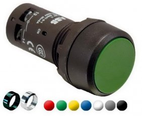 CP2-10W-01 Tlačítko bílé, neprosvětlené ABB 1SFA619101R1045