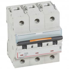 DX3 JISTIČ, 3 PÓLOVÝ, CHAR. D,25A 25KA LEGRAND 409835