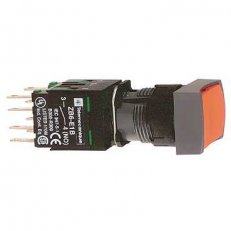 Schneider XB6DA42B Ovládač stiskací, lícující s návratem, 1 V - rudý