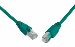 Patch kabel CAT6 SFTP PVC 2m zelený snag-proof SOLARIX 28750209