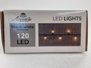 Vánoční řetěz LED venkovní, 12m, 120LED, žlutá