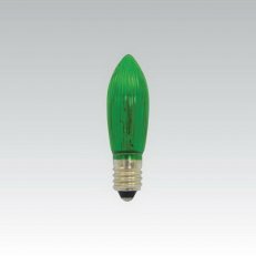 Svíčková barevná žárovka AE 20V 3W E10 C13 vánoční zelená NBB 374022000