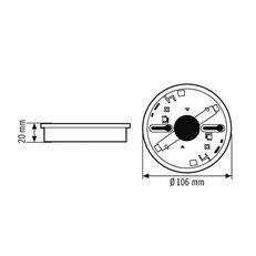 EsyLux ER10018992 Přisazená krabice pro PROTECTOR K MOUNTING BOX 20 SM WH