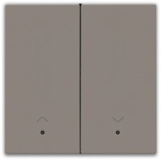 Smart Switch kolébka 2x1/2+2xLED motor-GREIGE NIKO 104-32006