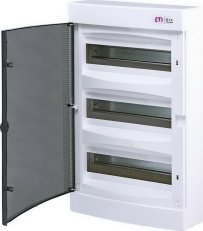 Nástěnná rozvodnice ECT36PT 36M (3x12) IP40 ETI 001101004