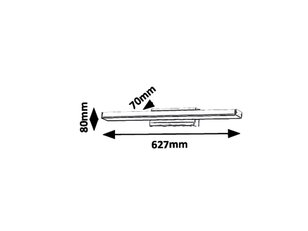 John LED 18W IP44 chrom RABALUX 6129