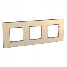 Unica Quadro Krycí rámeček trojnásobný, Copper SCHNEIDER MGU6.706.56