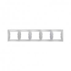 Sedna Rámeček pětinásobný, Aluminium SCHNEIDER SDN5800960