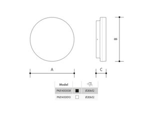 VERONA CIRCLE přisazené stropní či nástěnné LED svítidlo CCT IP54 černá 23,5W