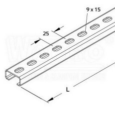 CH-BT-3015-20-D-HDG-2000 profilová lišta WAPRO CH-BT-3015-20-D-HDG-2000