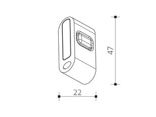 CLICK MINI vypínač / přívěsek na klíče, červená PANLUX PN78000619