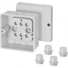 Hensel D 9020 Krabička šedá k instalaci do vnitřních prostor IP 55/65.S předlisy