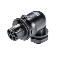 vidlice vestavná gesis RST, 5-pól, M20, šroubové svorky, úhlová 90°, černá