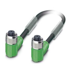 SAC-4P-M12FR/ 0,3-PVC/M 8FS BK