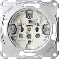 Merten Mechanismus zásuvky 250V/16A, šroubové svorky SCHNEIDER MTN2600-0000