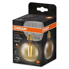 Světelný zdroj OSRAM Vintage 1906 LED CLASSIC Globe Dimmable 7.2W 824 Gold E27