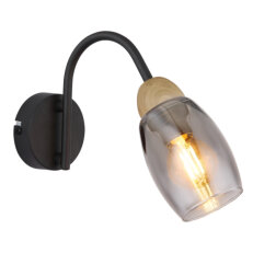 Nástěnné svítidlo GERLY černá 1xE14 25W 230V GLOBO 60297W