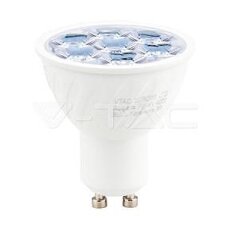 LED Spotlight SAMSUNG CHIP GU10 6.5W Ripple Plastic 10°D 6400K, VT-249