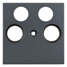 Kryt anténní zásuvky TV, typ HSAT-M, 4 otvory, antracit SCHRACK EV114011--