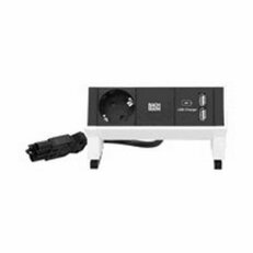 Bachman 902.380 DESK2 1xCEE7/3 1xUSB Charger power 0,2m GST18 RAL9010