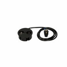 Bachman 931.131 TWIST 1xCEE7/3 1xUSB Charger 2,0m wires, RAL9005 30GE