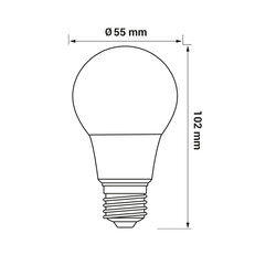 LED žárovka ORO ATOS E27 A55 5W CW LED-POL ORO04152