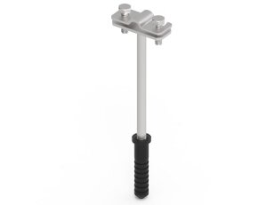 Držák vedení s hmoždinkou L160, drát 8/10mm, hmoždinka 60mm, Inox V2A 311313