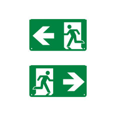EMERGENCY EXIT SIGN PICTOGRAMS PICTO LEFT RIGHT LEDVANCE 4099854261336