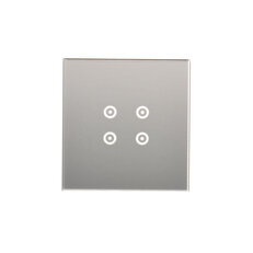 Dotykový panel Simon 54 Touch, 1 modul 4 dotykové pole, stříbrná mlha DSTR14/71