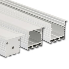 Vestavný hliníkový profil AE2 pro sádrokarton, 50x35mm, bez difuzoru, 2m