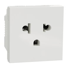 Zásuvka NOVÁ UNICA Euroamerická, 2P+E, Bílá SCHNEIDER NU304118