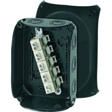 Kabelova rozvodka 2,5-10 mm2 3f., 16 mm2 1f., 5pol., černá HENSEL KF 1010 B