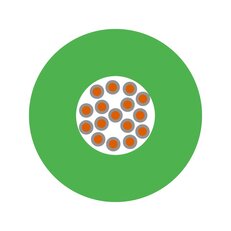 Jednožilový vodič ÖLFLEX HEAT 180 SiF 1X0,75 GN zelená LAPP 0049006