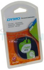 S0721500 59421 DYMO páska LETRA TAG samolepicí papírová šíře 12mm,návin 4m,bílá