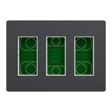 Centrální jednotka NOVÁ UNICA SYSTEM+ 3x4 modulů zapuštěná, Antracit