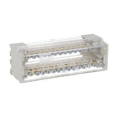 Distribuční blok 2P 100A 15 svorek