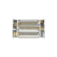 Blok distribuční BED-411/125B, 4P (4x11), Cu, 125A, 690V AC/DC,šedá,na DIN/panel