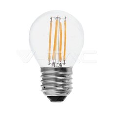 LED Bulb 6W Filament E27 G45 Clear Cover 6500K VT-2366, V-TAC SKU212844