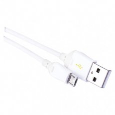 Rychlonabíjecí a datový kabel USB-A 2.0 micro USB-B 2.0, Quick Charge, 1 m, bílý