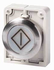 Eaton M30C-FDL-W-X100 Ovládací hlavice tlačítka, prosvětlené, bez aret,bílá X100
