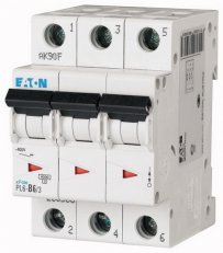 Jistič PL6-C6/3 char C, 3-pólový, 6kA, 6A EATON 286598