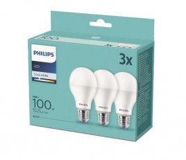 LED žárovka PHILIPS sada 3ks 14-100W E27 1521lm A67 2700