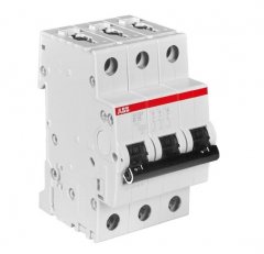 S203-B16 3 fázový jistič 16 A char. B 6 kA ABB 2CDS253001R0165